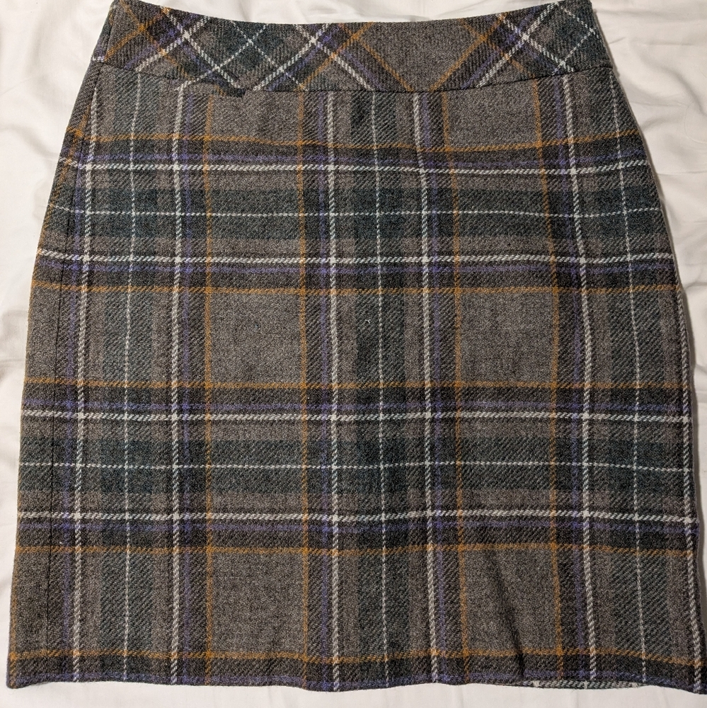 Wool blend skirt